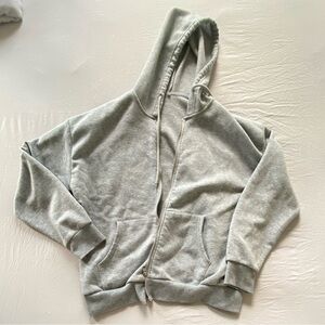Gray Zip-Up Hoodie